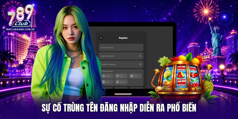 Sự cố trùng tên đăng nhập diễn ra phổ biến